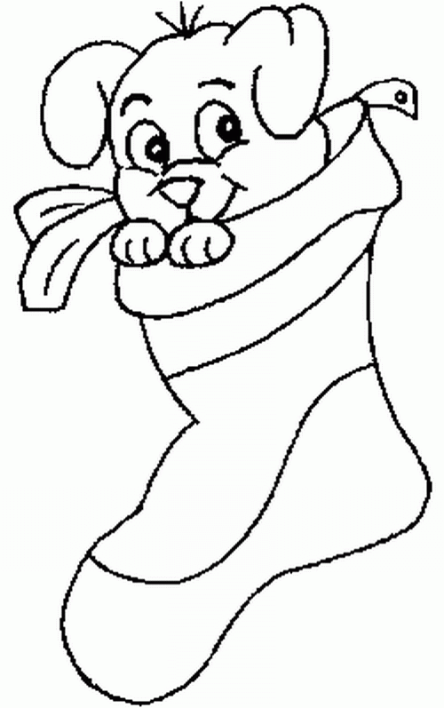 Skarpety świąteczne kolorowanki